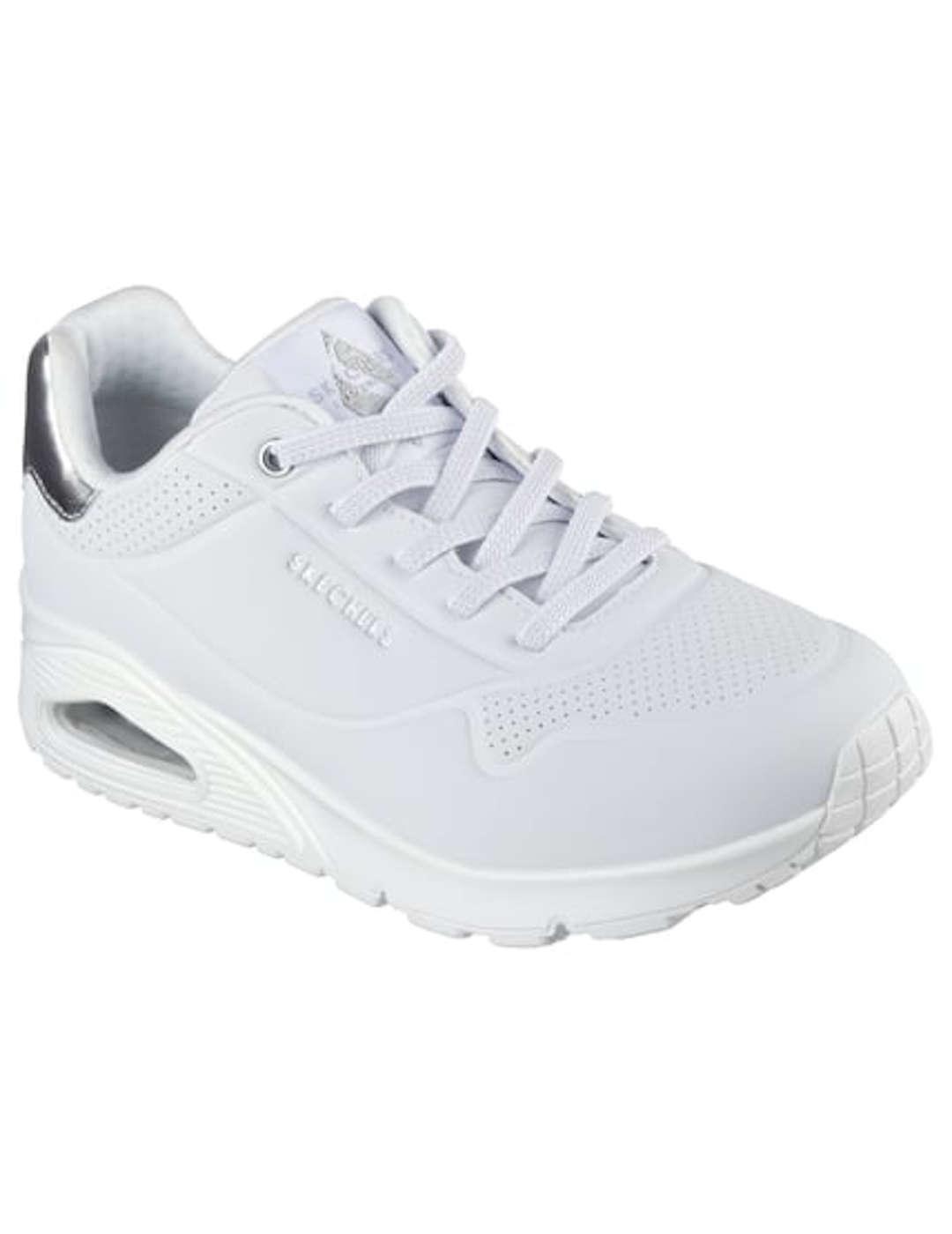 Deportivo mujer Skechers Uno blanco