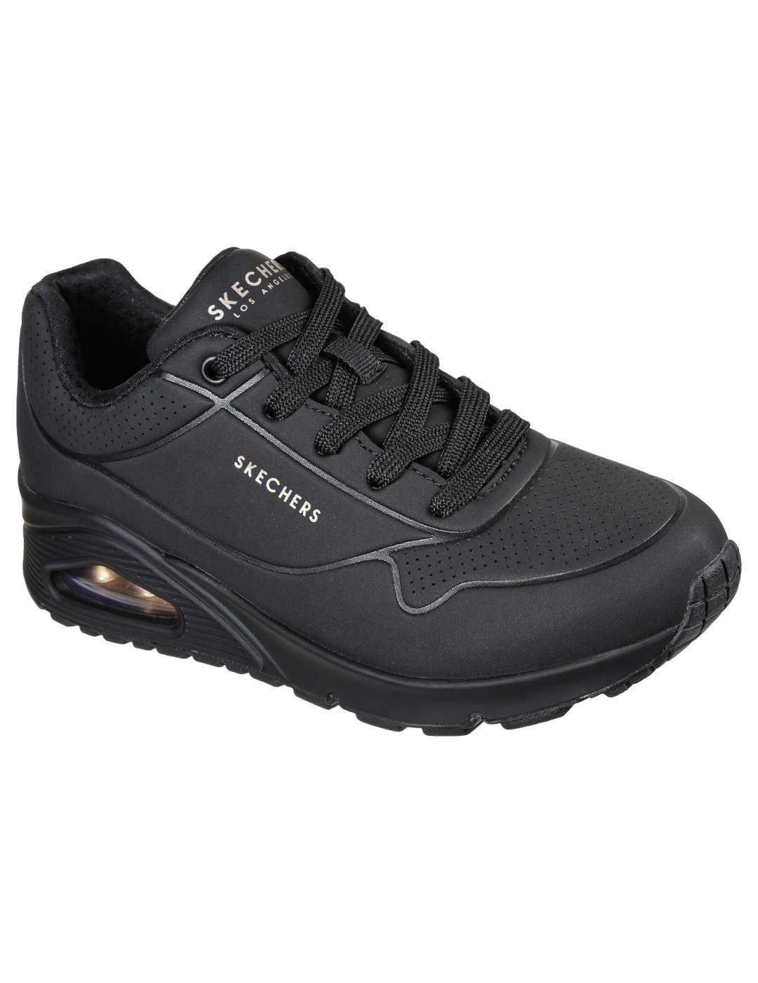 Deportivo mujer Skechers Uno negro