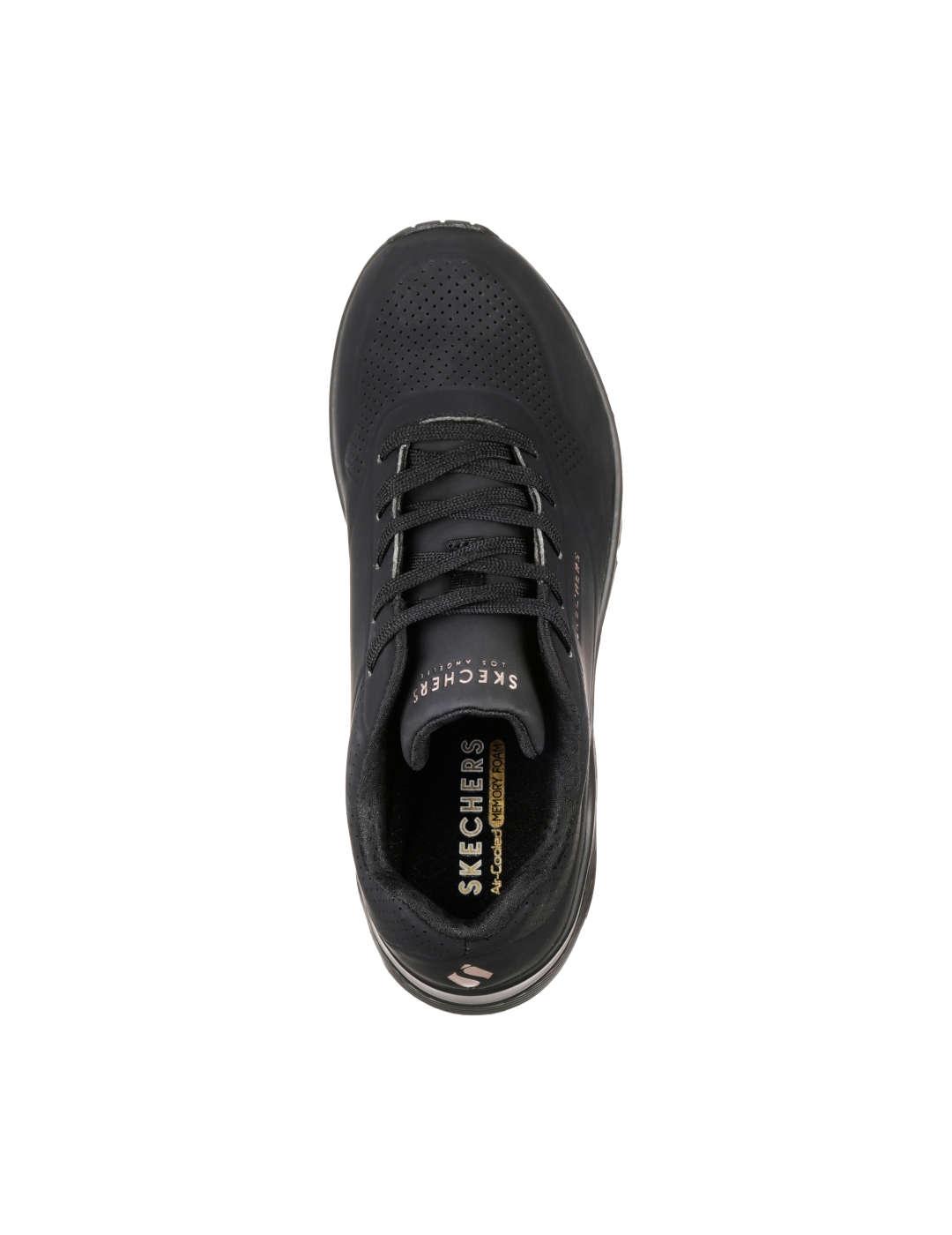 Deportivo mujer Skechers Uno negro