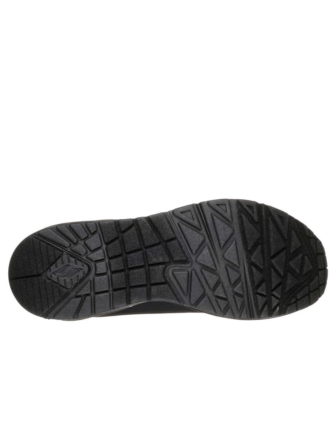 Deportivo mujer Skechers Uno negro