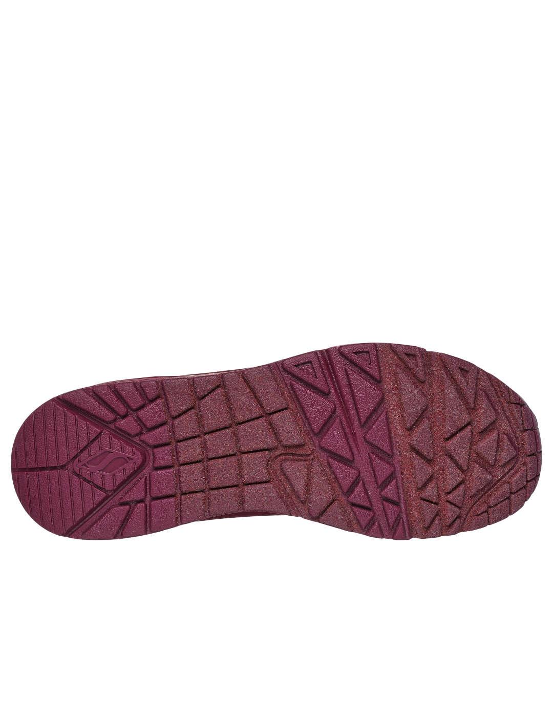 Deportivo mujer Skechers Uno burdeos