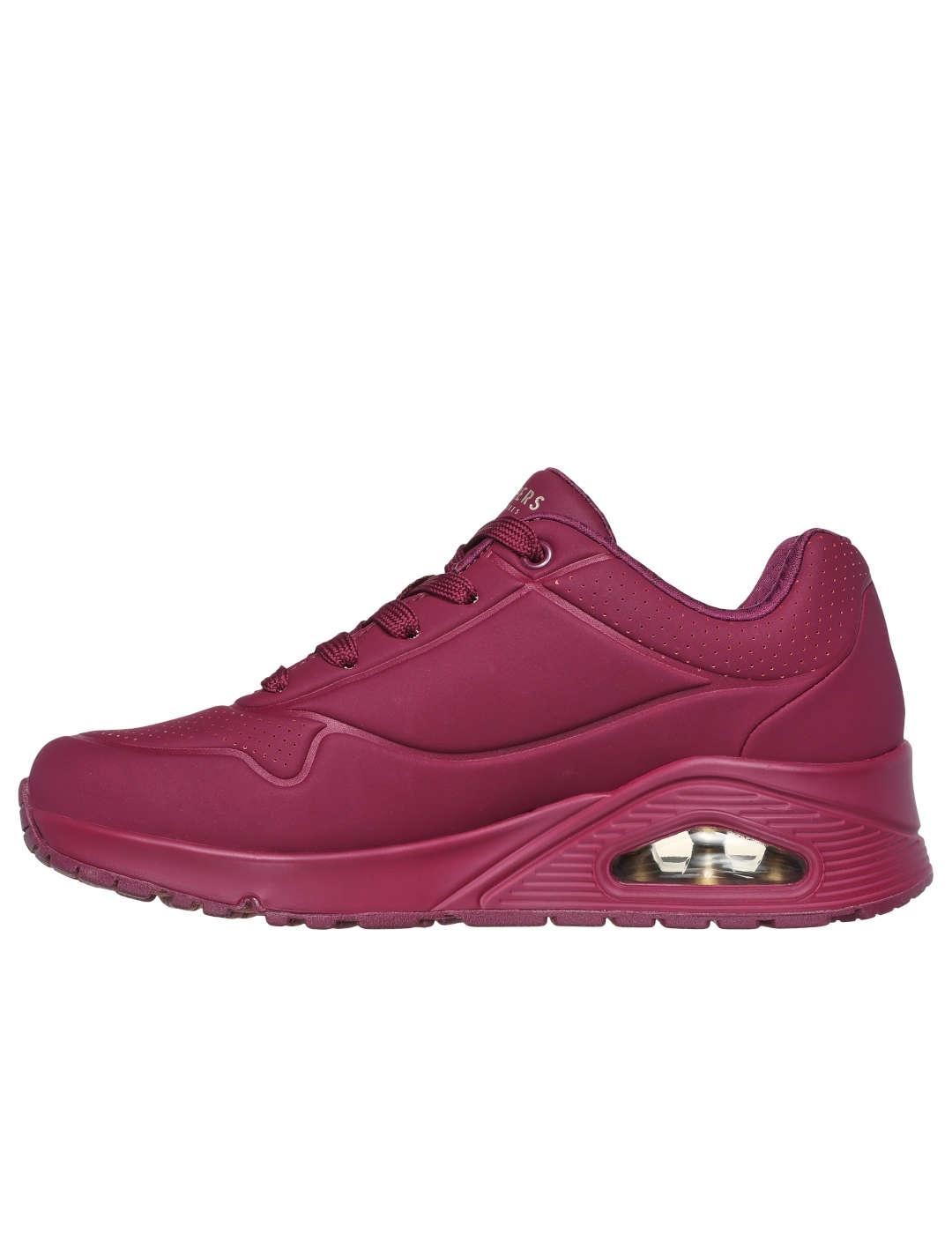 Deportivo mujer Skechers Uno burdeos