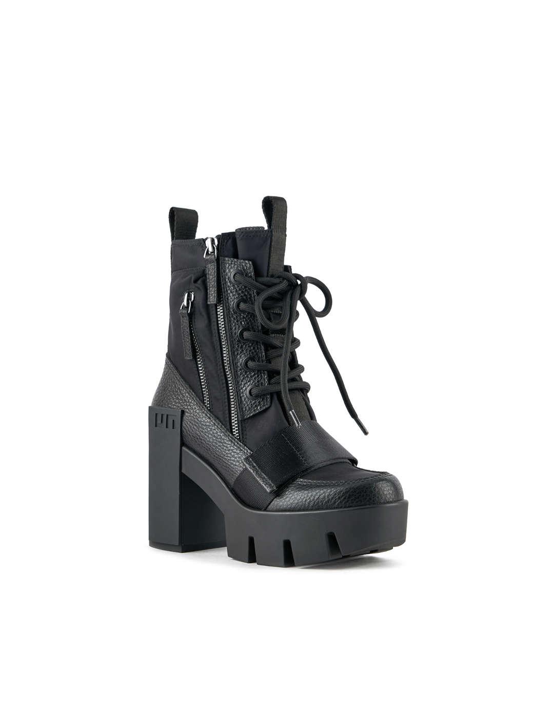 Botín mujer United Nude Grip Combat Mid negro