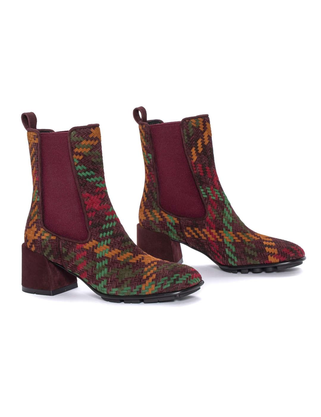 Botín mujer Pons Quintana Trenzado multicolor