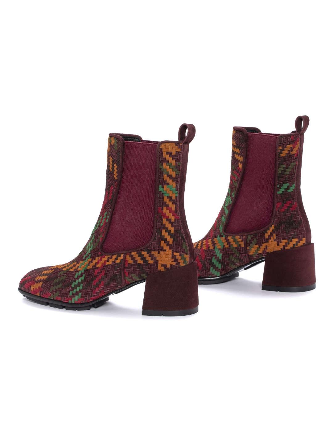 Botín mujer Pons Quintana Trenzado multicolor