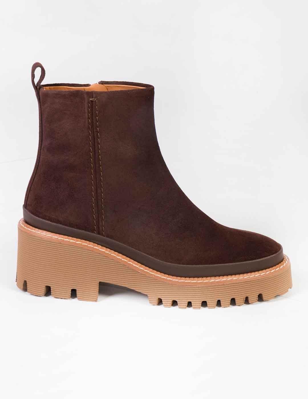 Botín mujer Pons Quintana Velour marrón