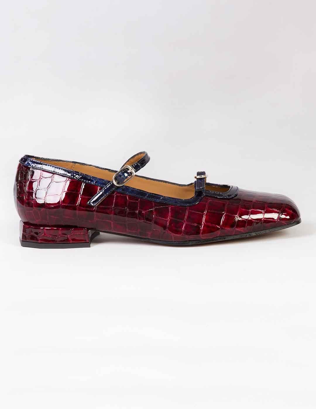 Zapato mujer Audley Mary Jane burdeos