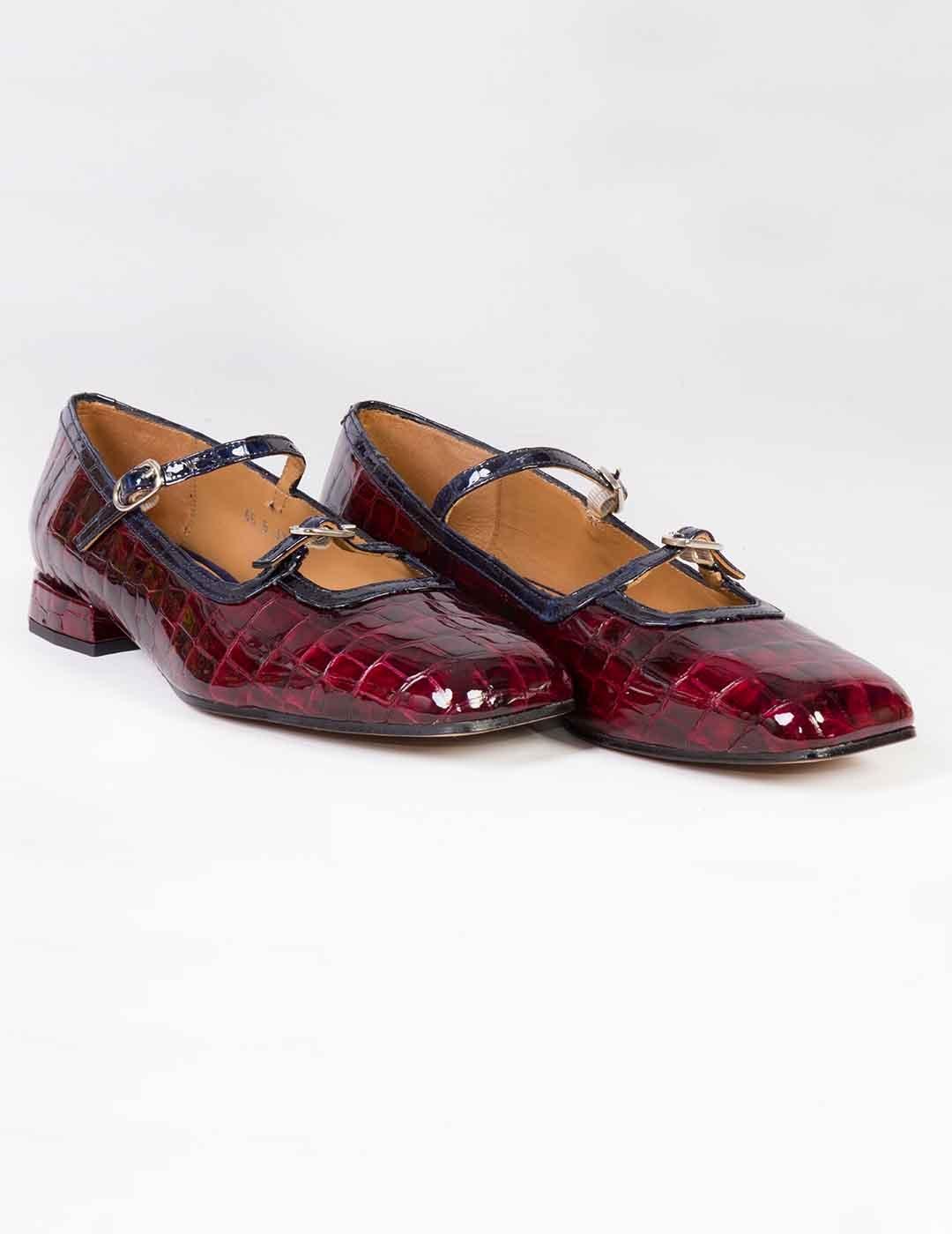 Zapato mujer Audley Mary Jane burdeos