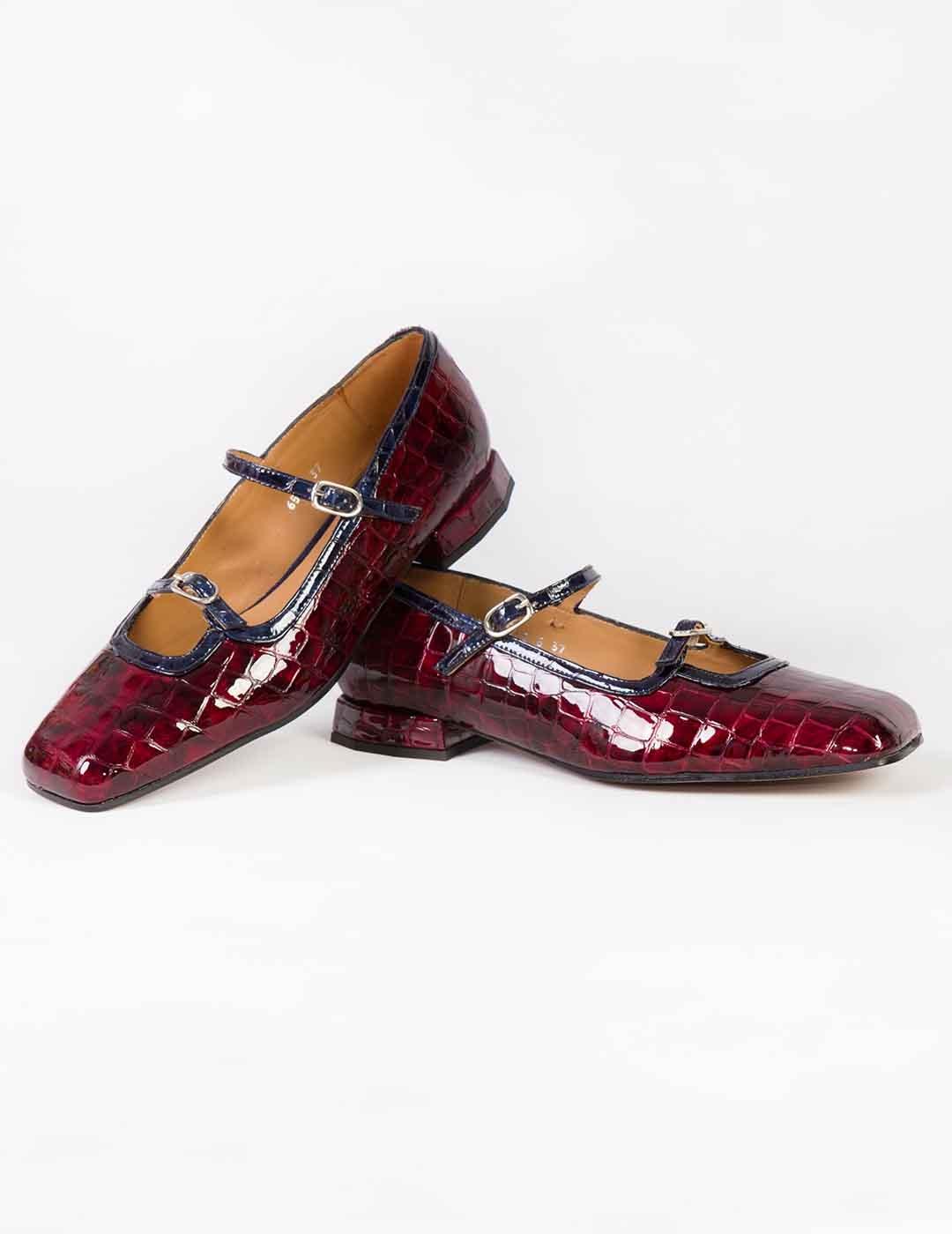 Zapato mujer Audley Mary Jane burdeos