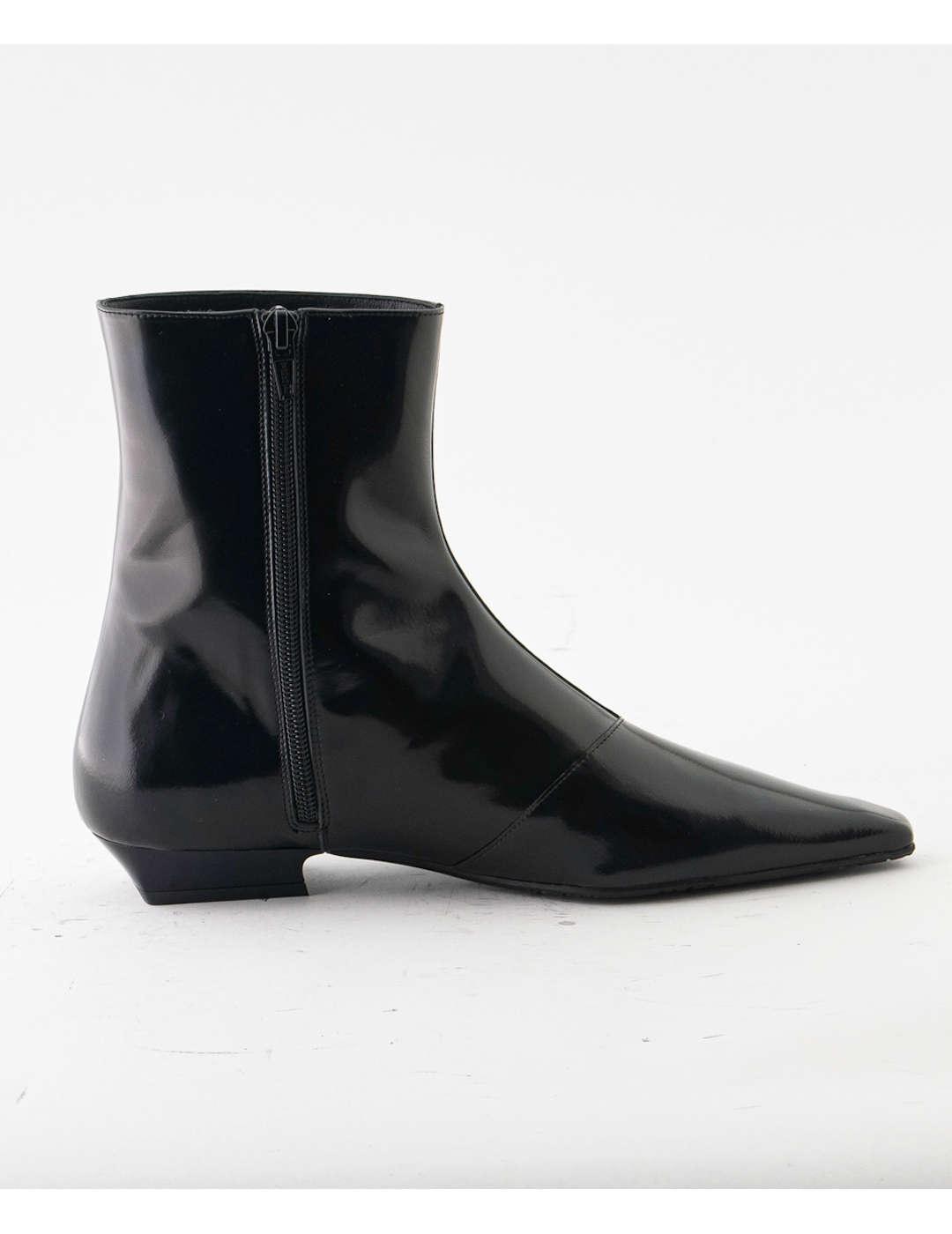 Botín mujer Ras Boston Bordado negro