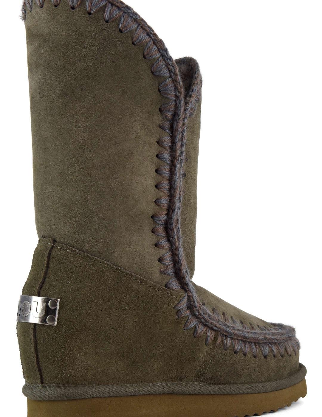 Bota mujer Mou Eskimo Inner Wedge Tall verde