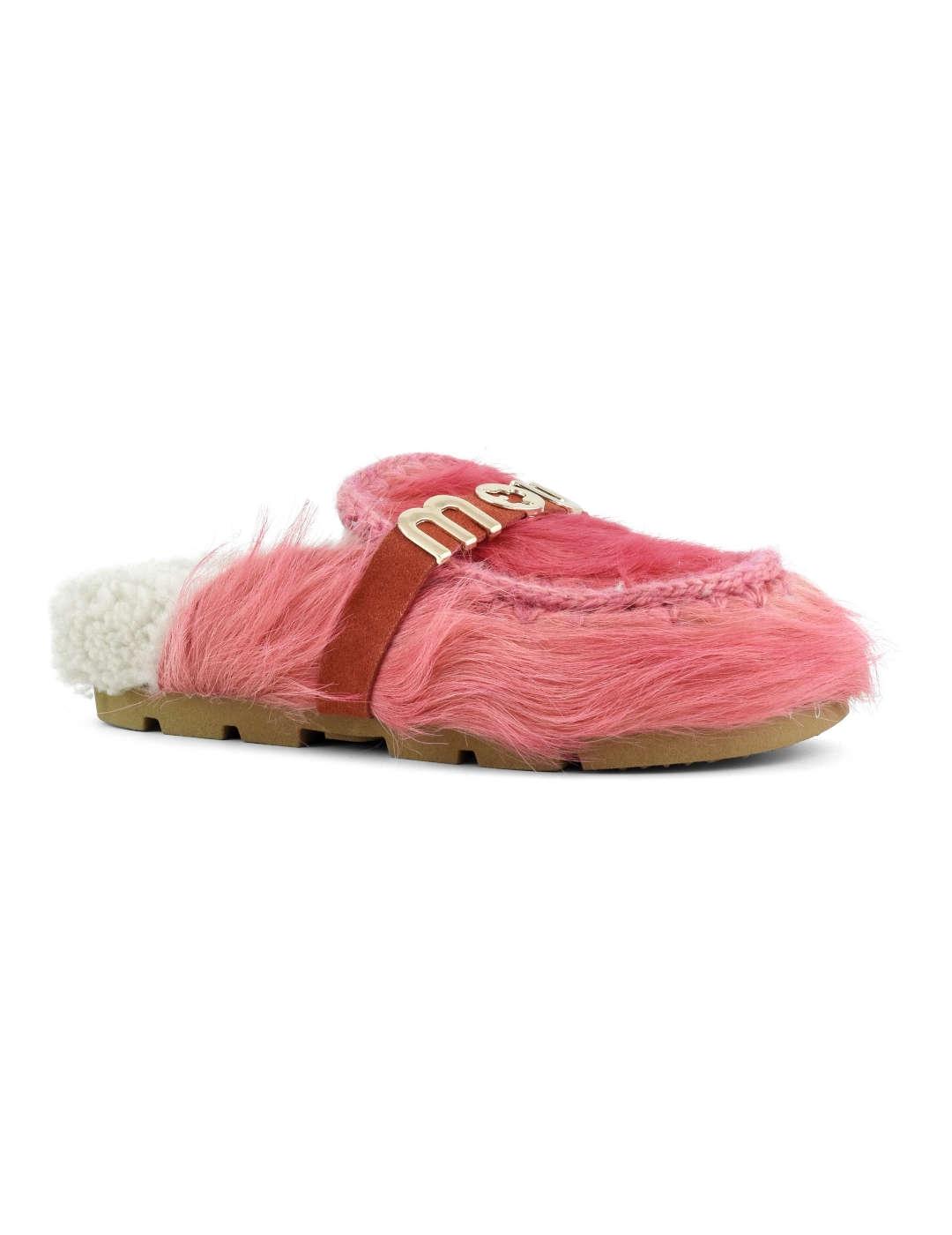 Zueco mujer Mou Winter Bio Pony fucsia