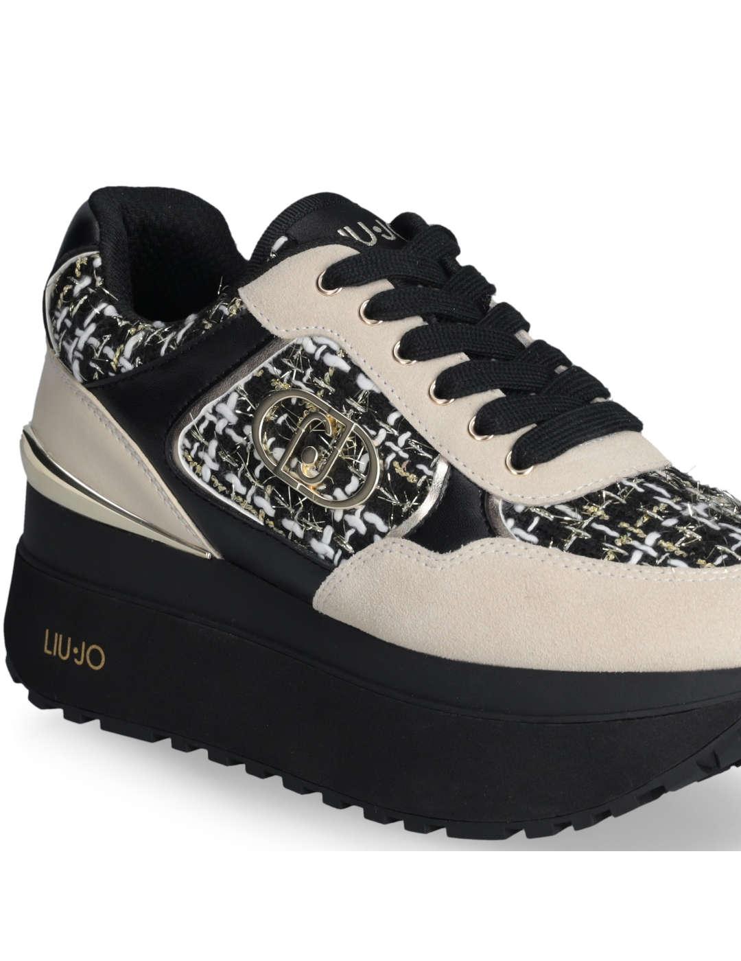 Deportivo mujer Liu-Jo Maxi WonderPlus beige/negro