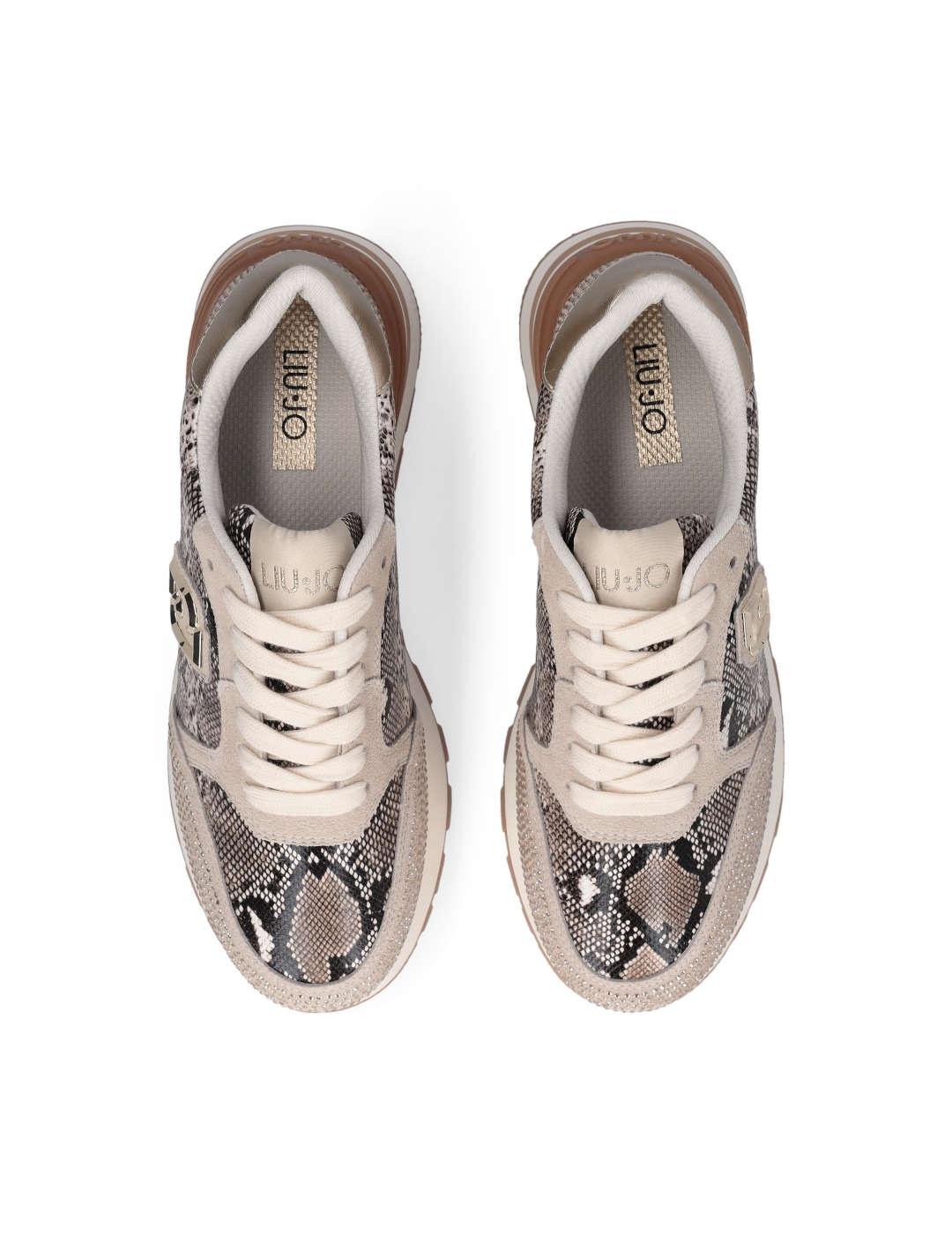 Deportivo mujer Liu-Jo Amazing 25 Stras beige