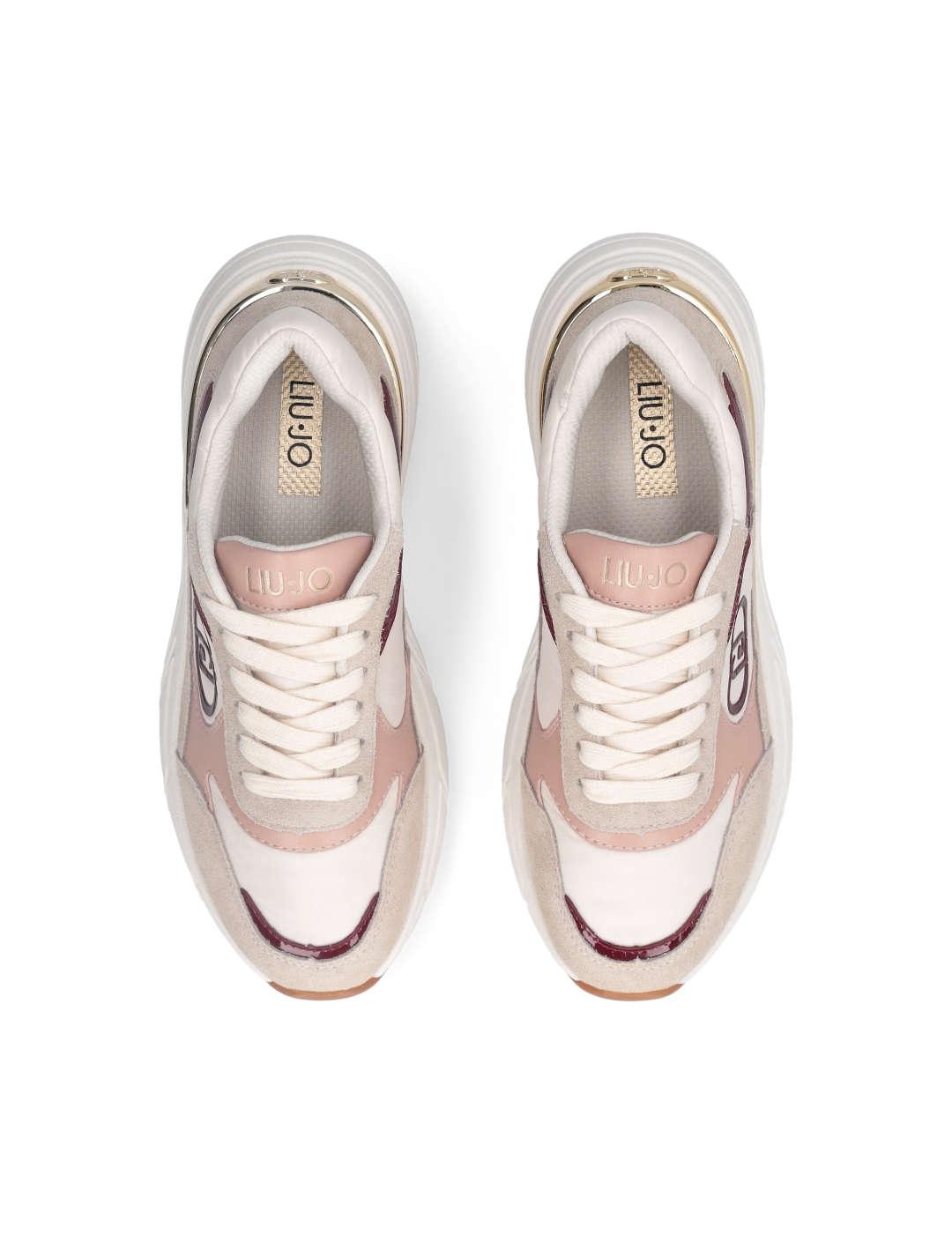 Deportivo mujer Liu-Jo lj 01 beige/rosa
