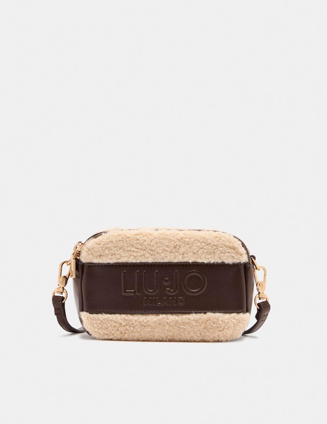 Bandolera pequeña Liu-Jo Camera Peluche marrón