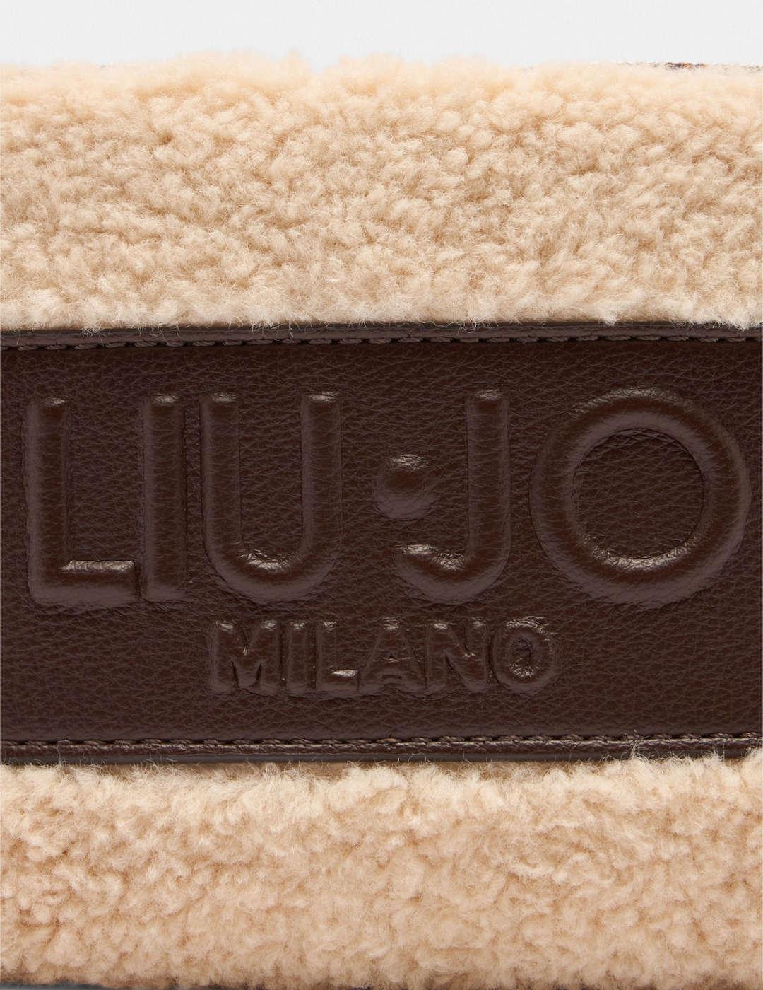 Bandolera pequeña Liu-Jo Camera Peluche marrón