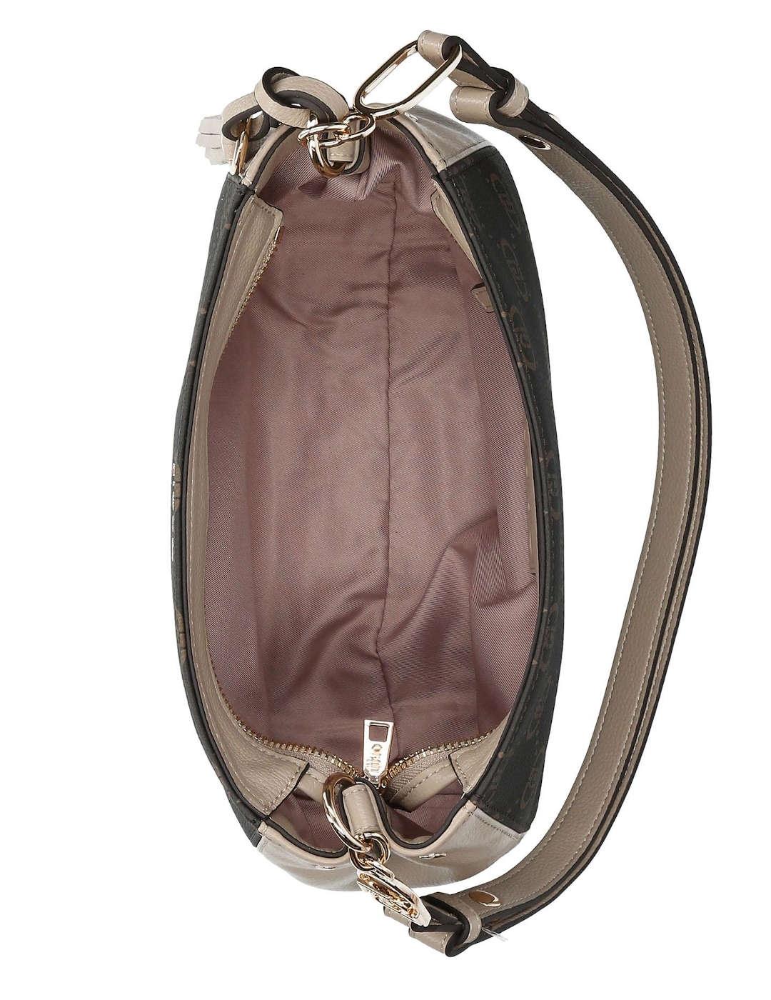 Bolso de hombro mujer Liu-Jo Crossbody Logo marrón