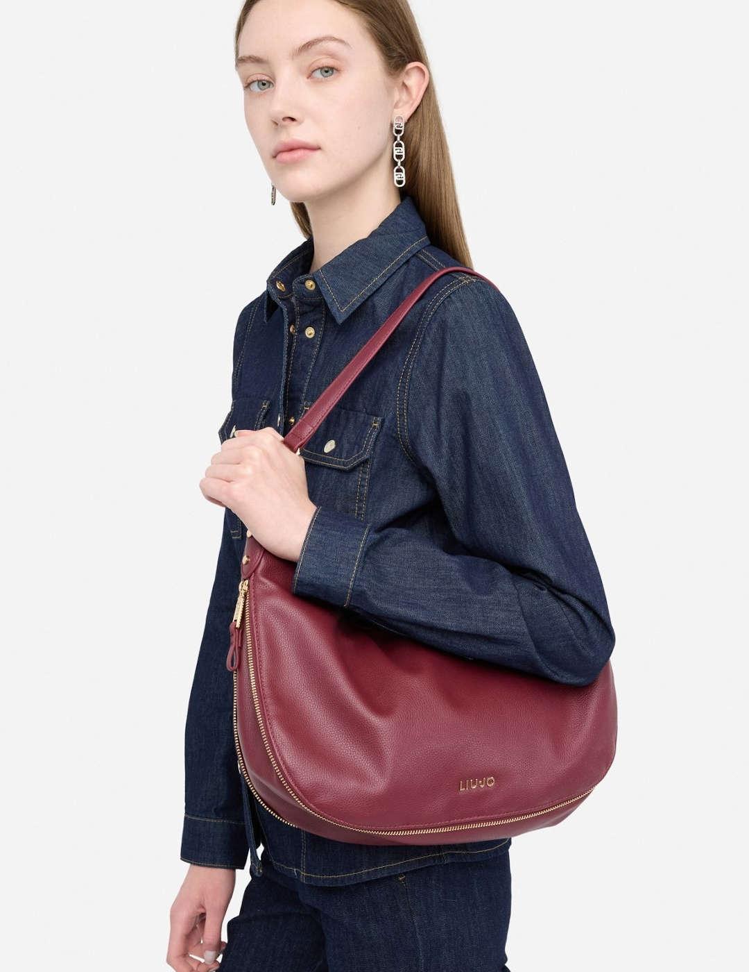 Bolso de hombro grande mujer Liu-Jo Hobo burdeos