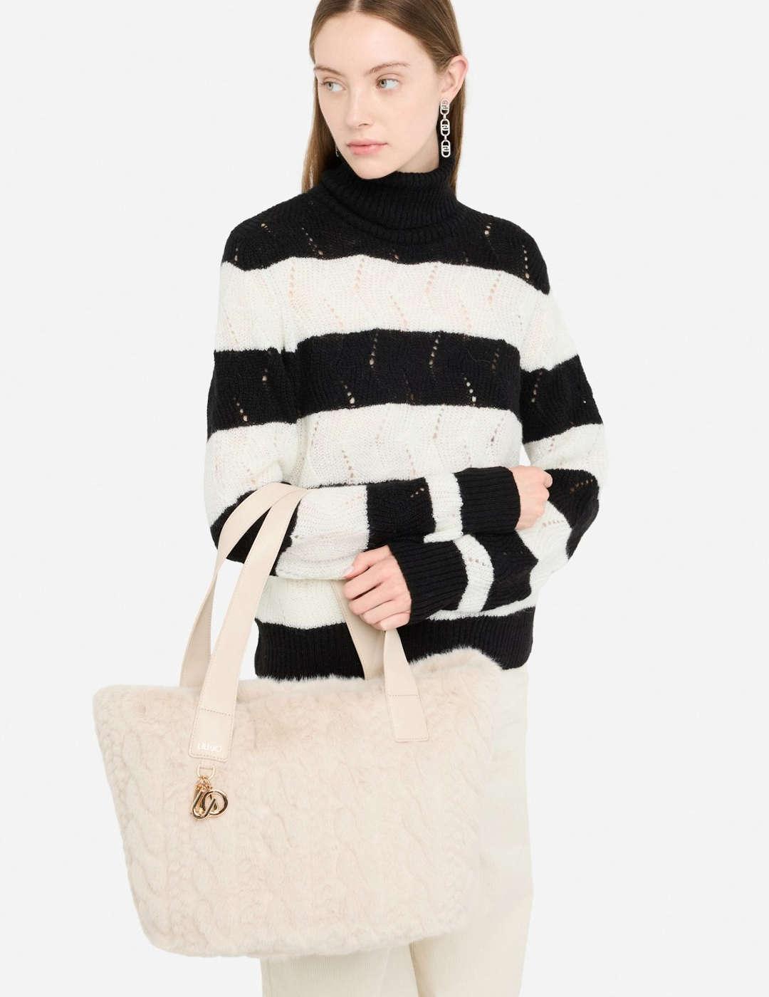 Bolso grande mujer Liu-Jo Hobo pelo beige