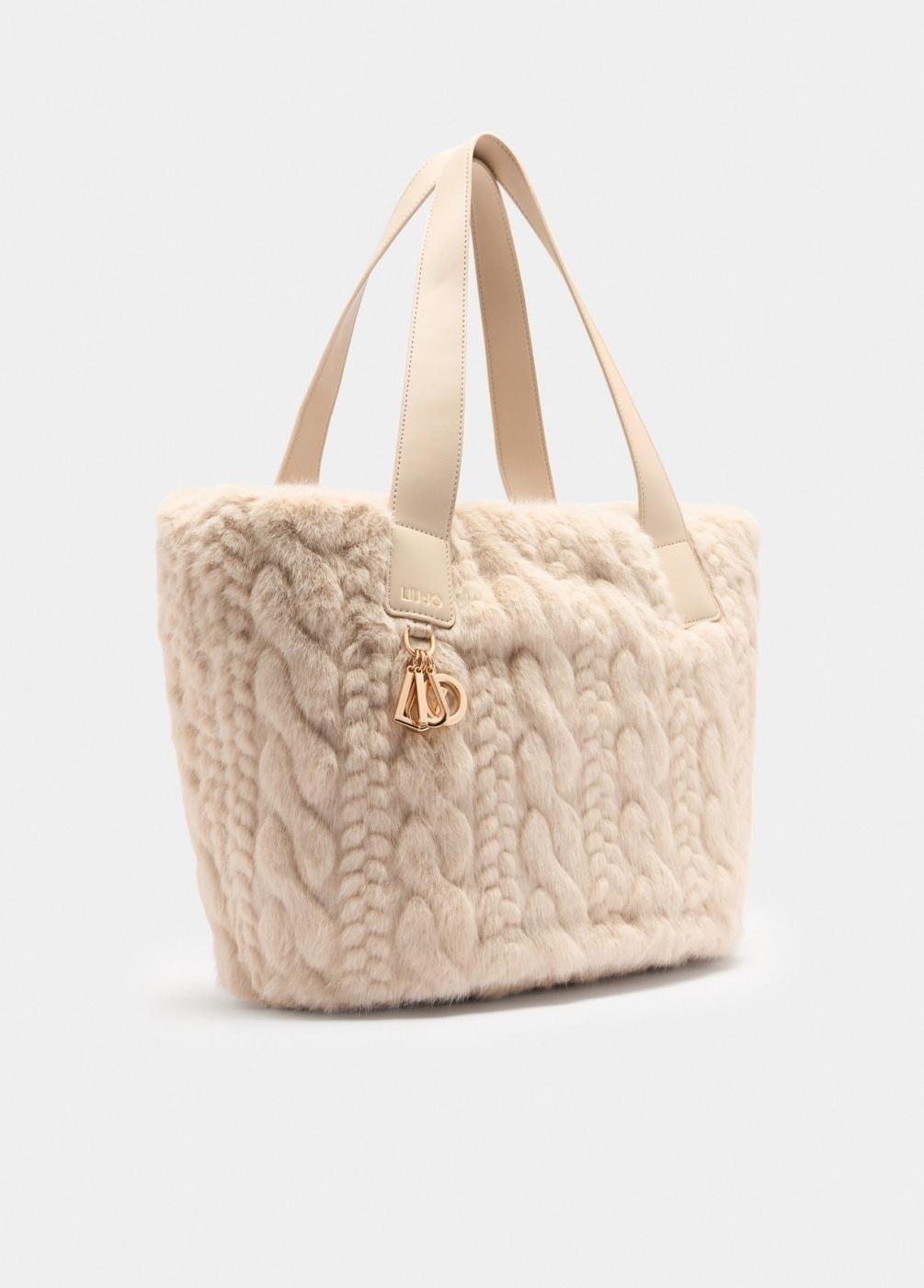 Bolso grande mujer Liu-Jo Hobo pelo beige