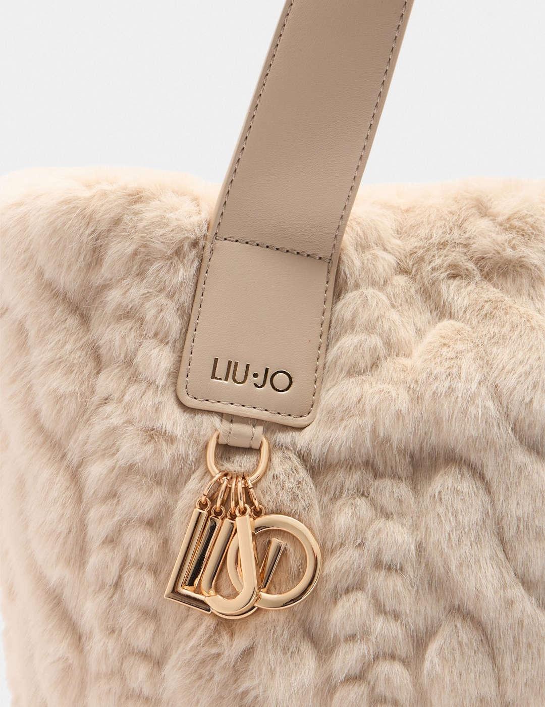 Bolso grande mujer Liu-Jo Hobo pelo beige
