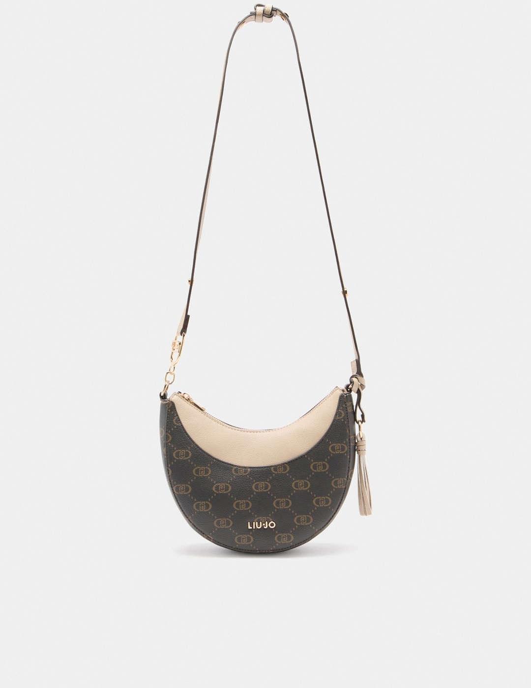 Bolso mediano mujer Liu-Jo Hobo Logo marrón