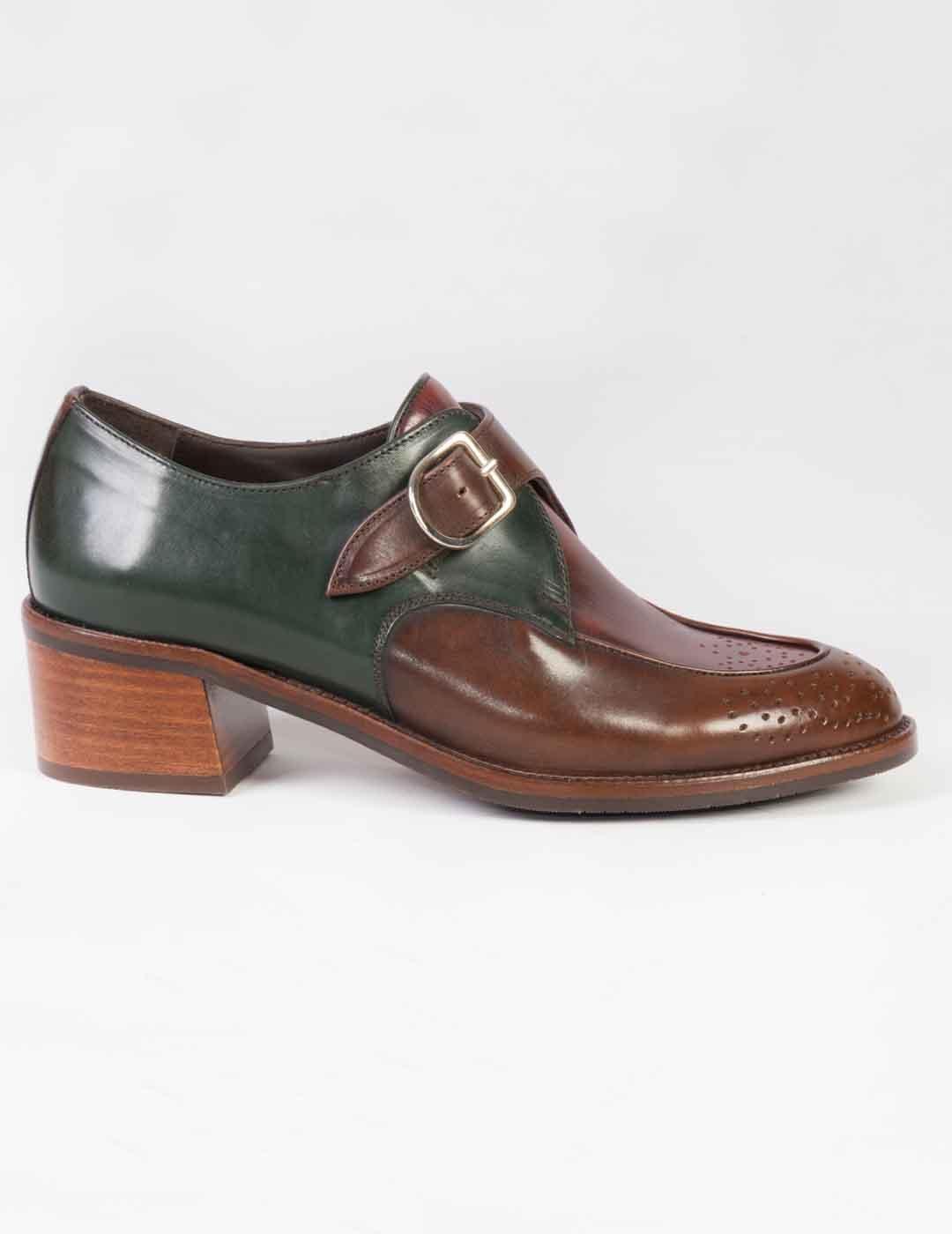 Zapato hebilla mujer Pertini multicolor