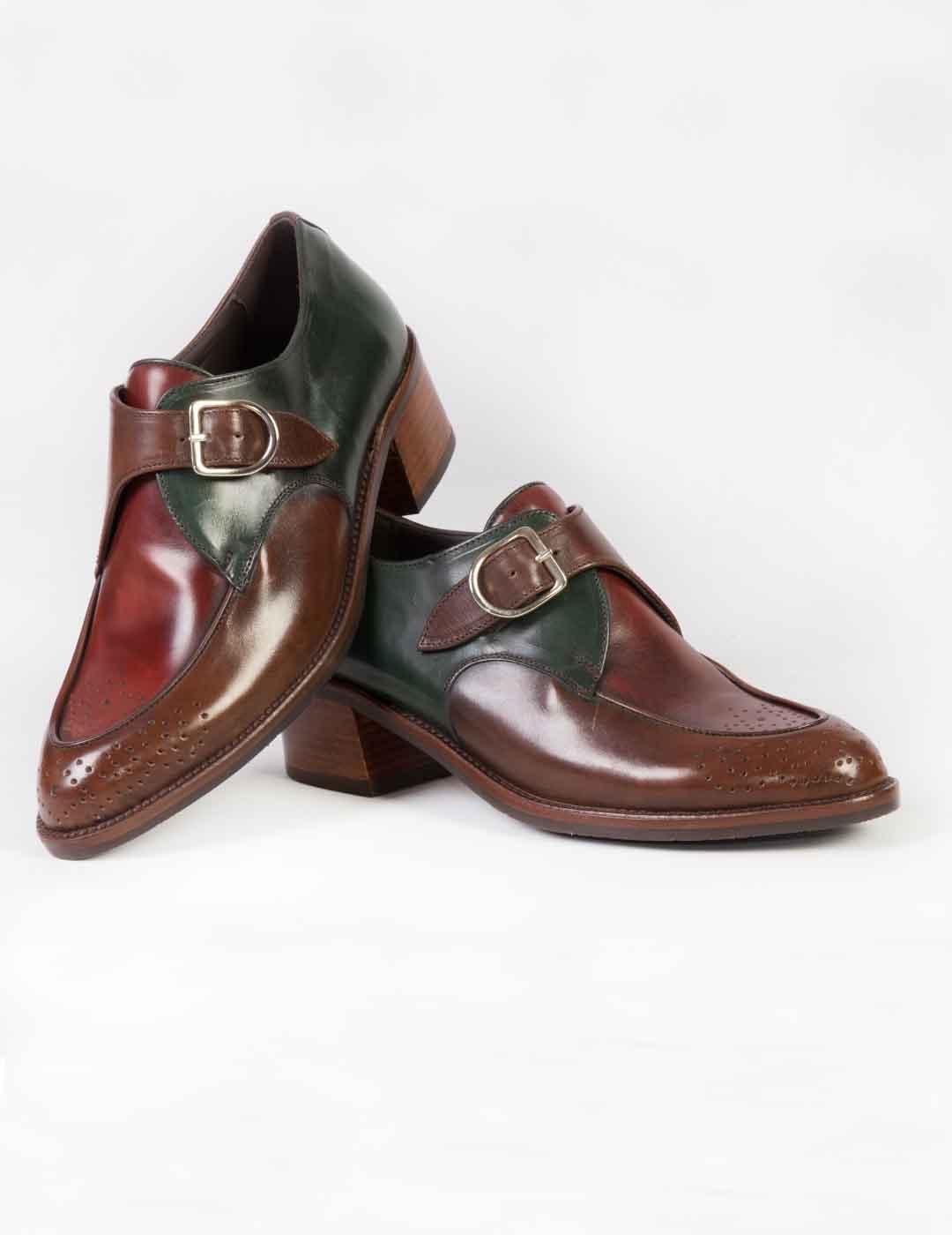 Zapato hebilla mujer Pertini multicolor