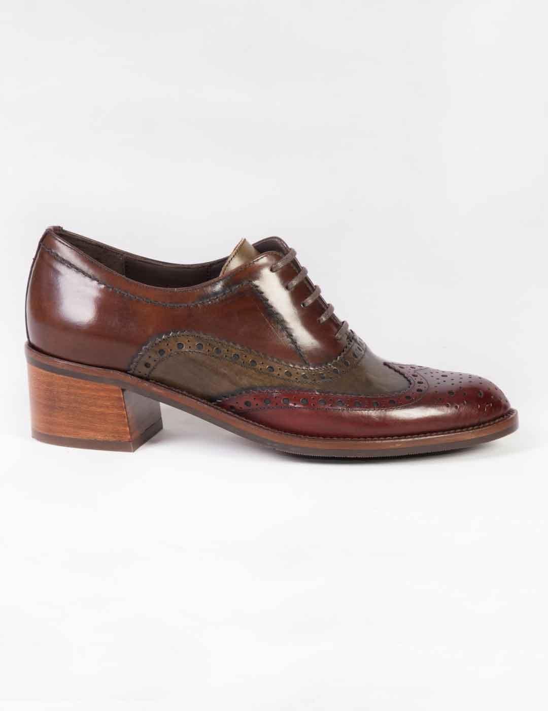 Zapato cordones mujer Pertini multicolor