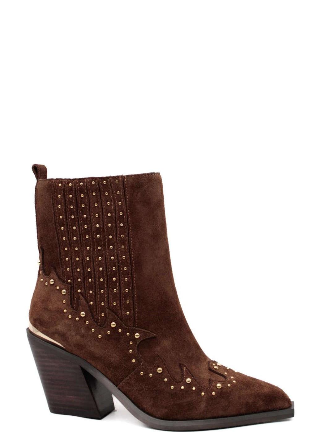 Botín mujer Alma en Pena Tachas camel