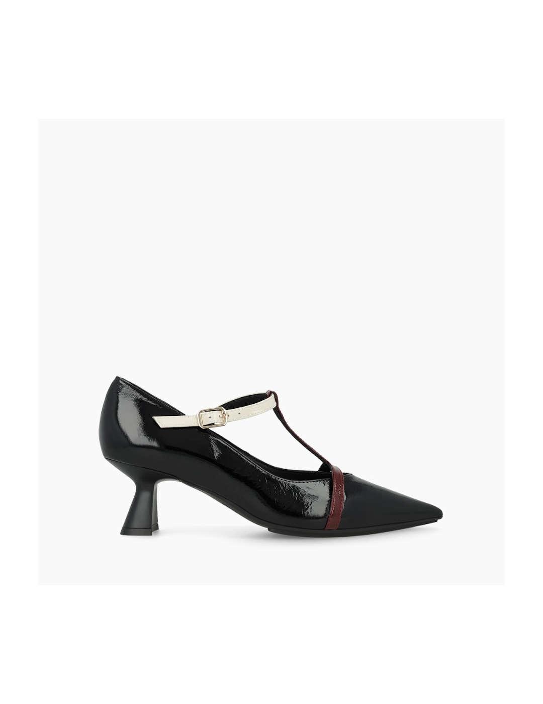 Zapato mujer Lodi Charol tira en T negro