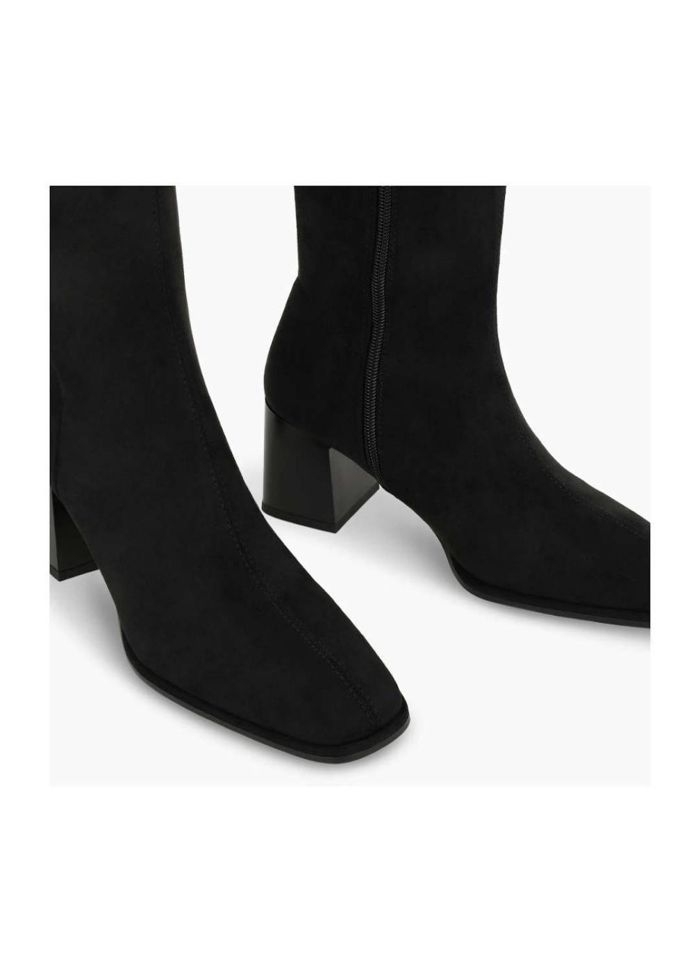 Bota mujer Lodi antelina elástica negro