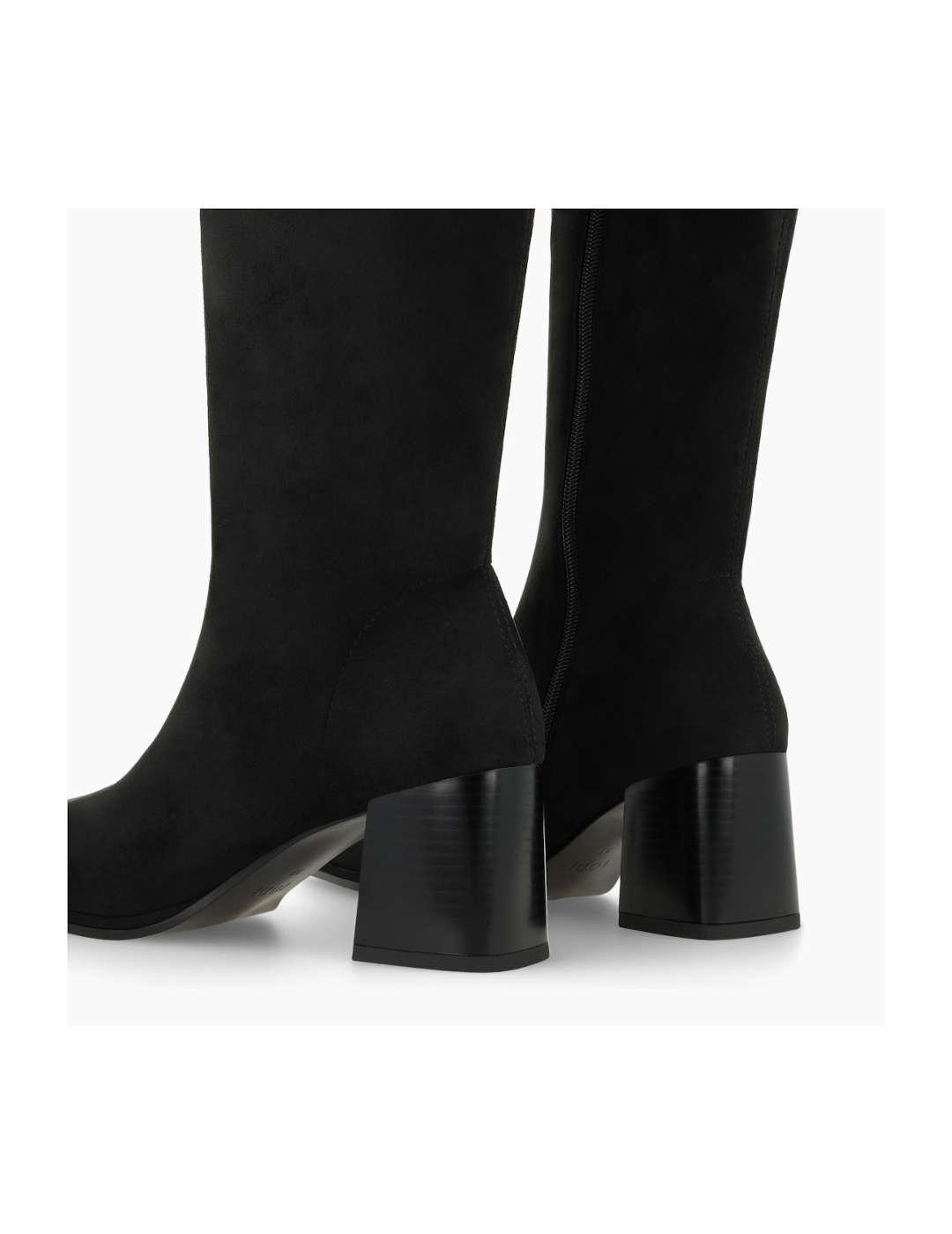 Bota mujer Lodi antelina elástica negro