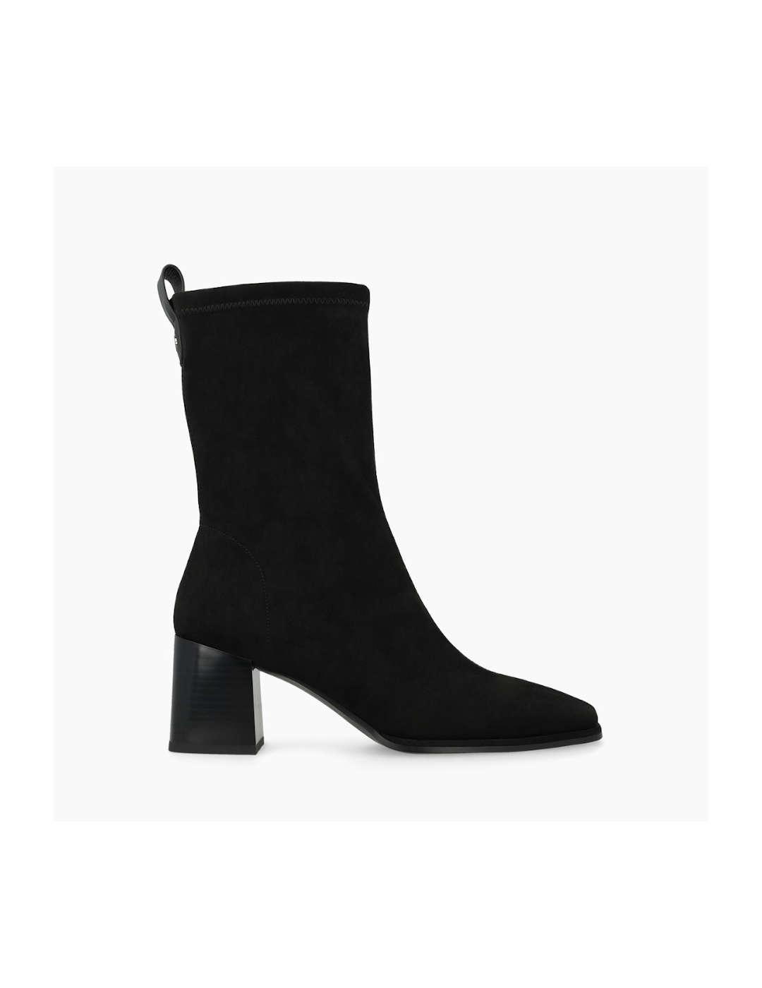 Botín mujer Lodi antelina elástica negro