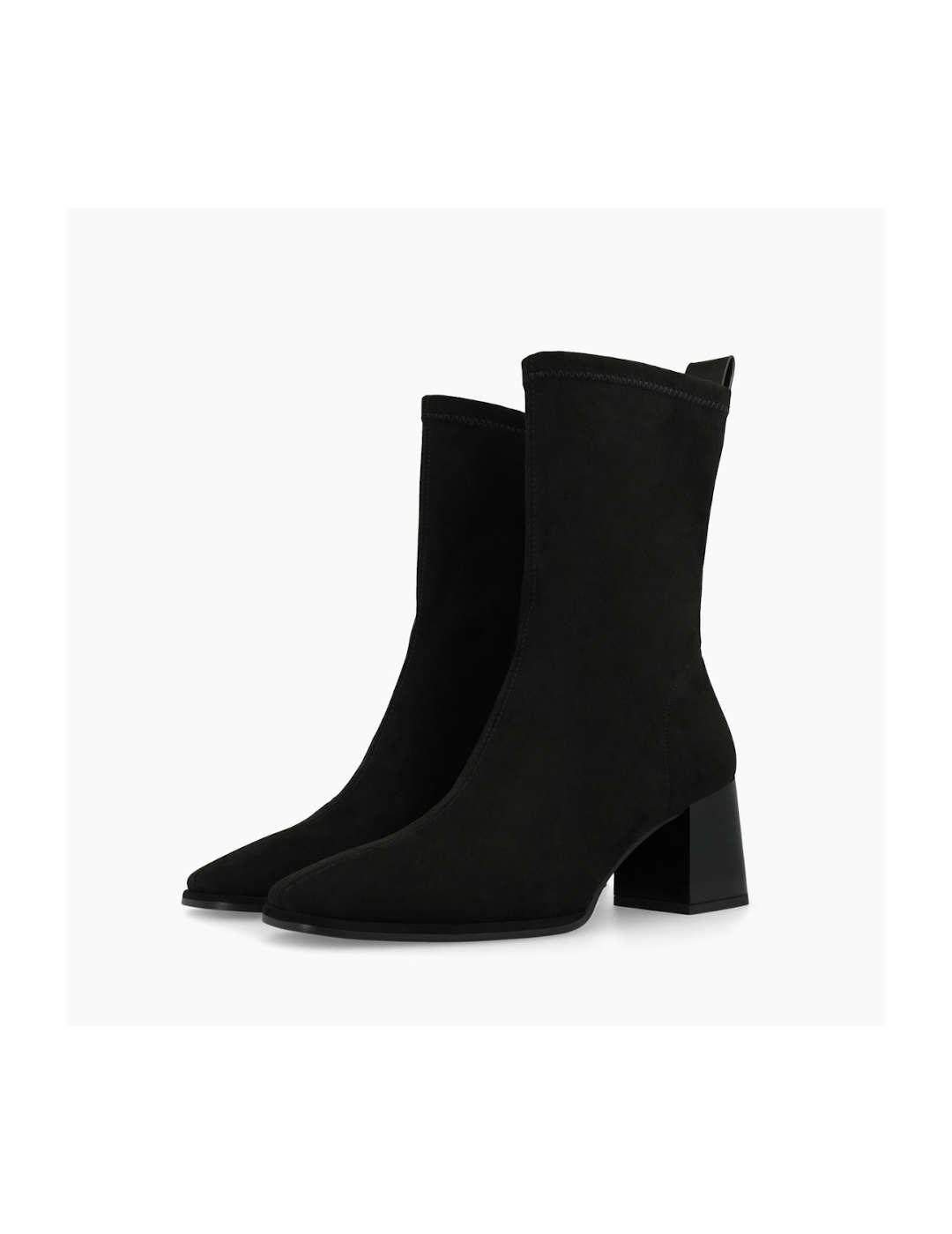 Botín mujer Lodi antelina elástica negro