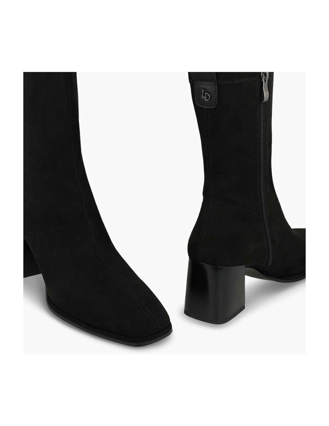 Botín mujer Lodi antelina elástica negro