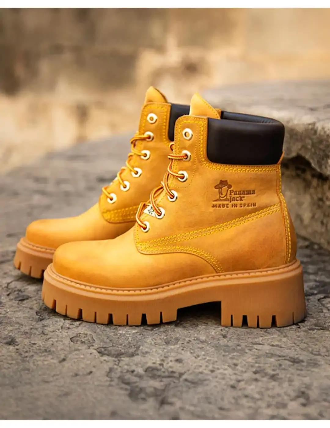 Bota mujer Waterproof Panama Jack Cleo mostaza