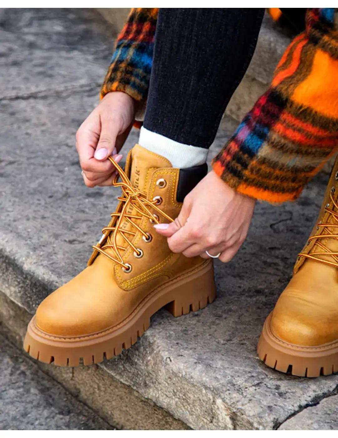 Bota mujer Waterproof Panama Jack Cleo mostaza