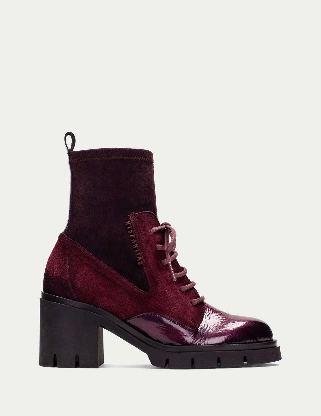 Botín mujer Hispanitas  burdeos