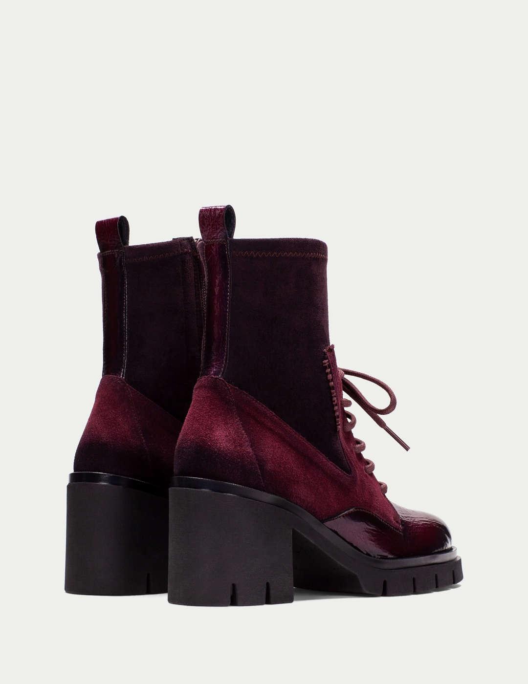 Botín mujer Hispanitas  burdeos