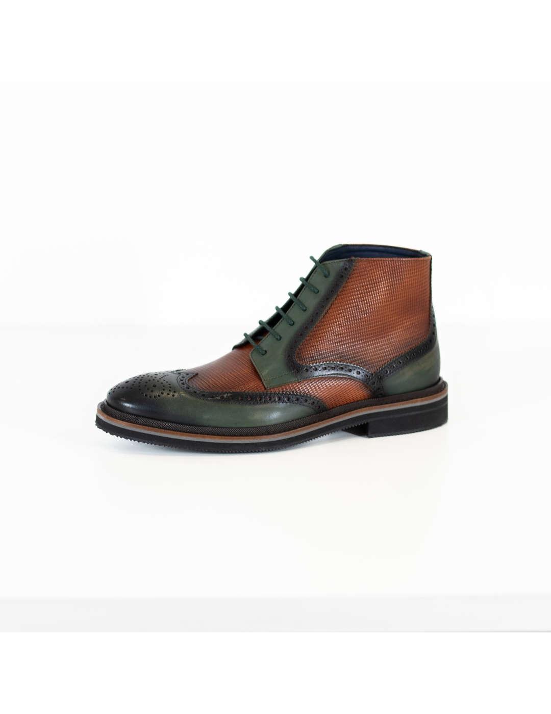 Bota hombre Keep Honest verde/ cuero