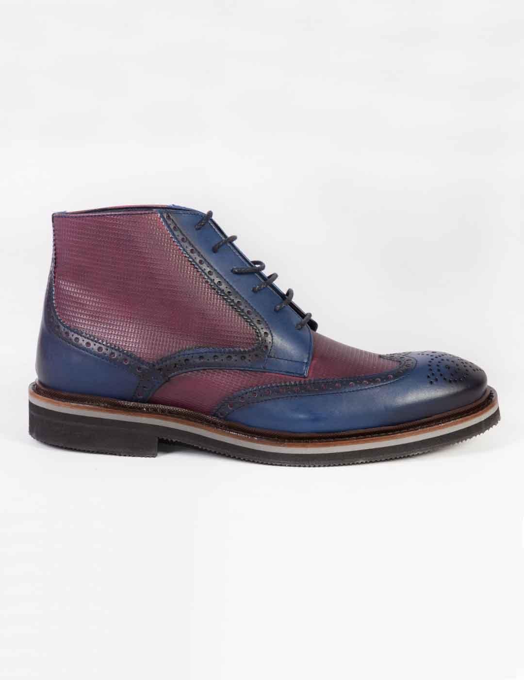 Bota hombre Keep Honest azul/burdeos