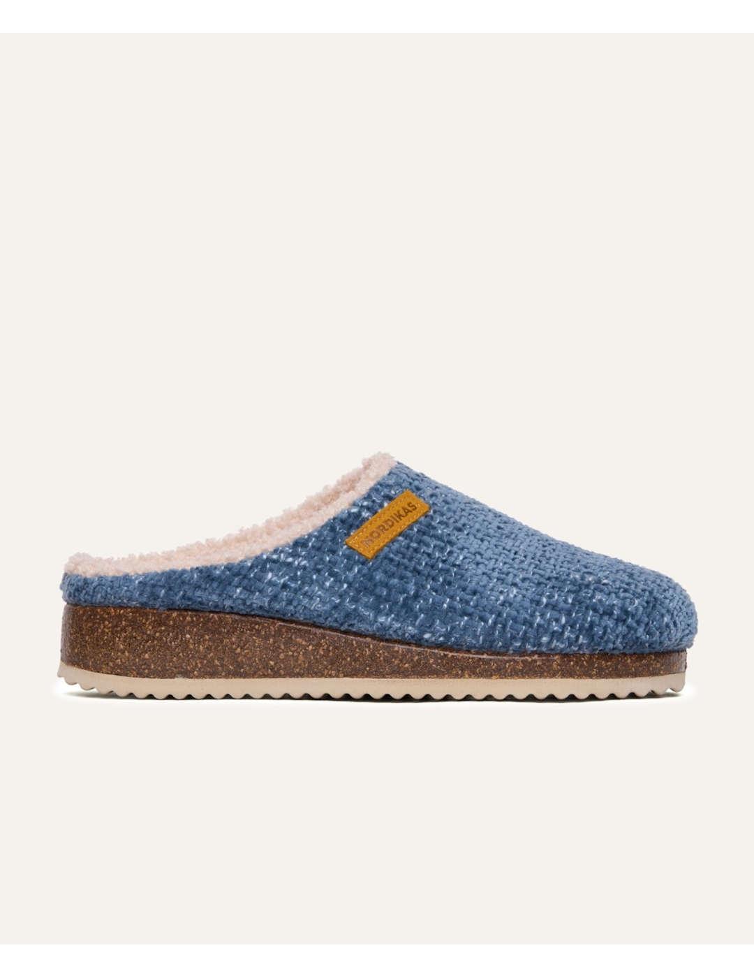 Zapatilla de casa mujer Nordikas Islandia azul