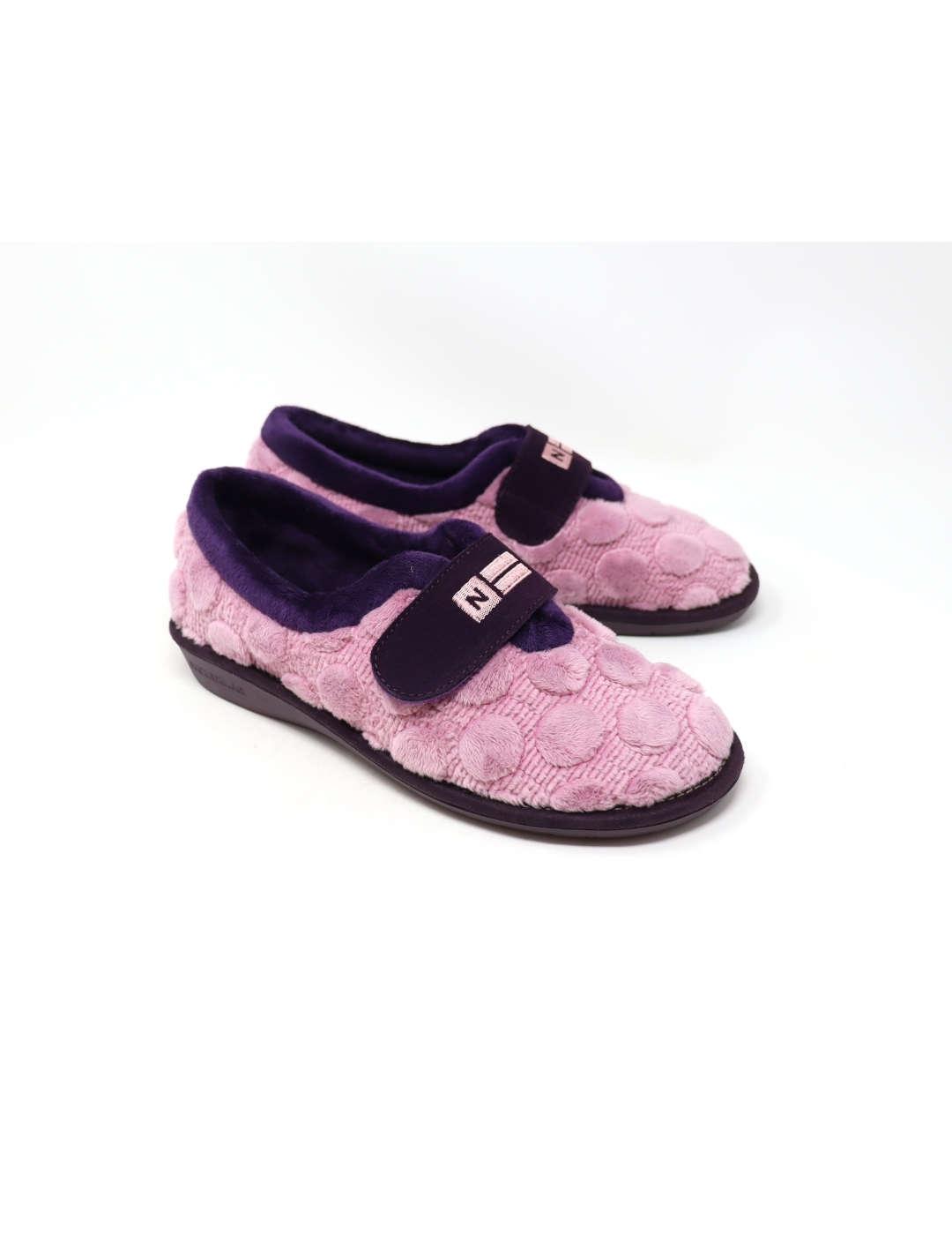 Zapatilla de casa mujer Nordikas neptuno malva