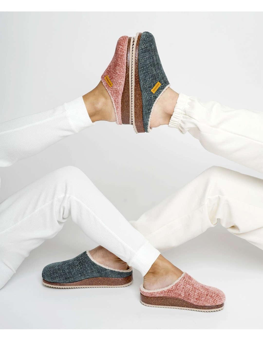 Zapatilla de casa hombre Nordikas islandia azul