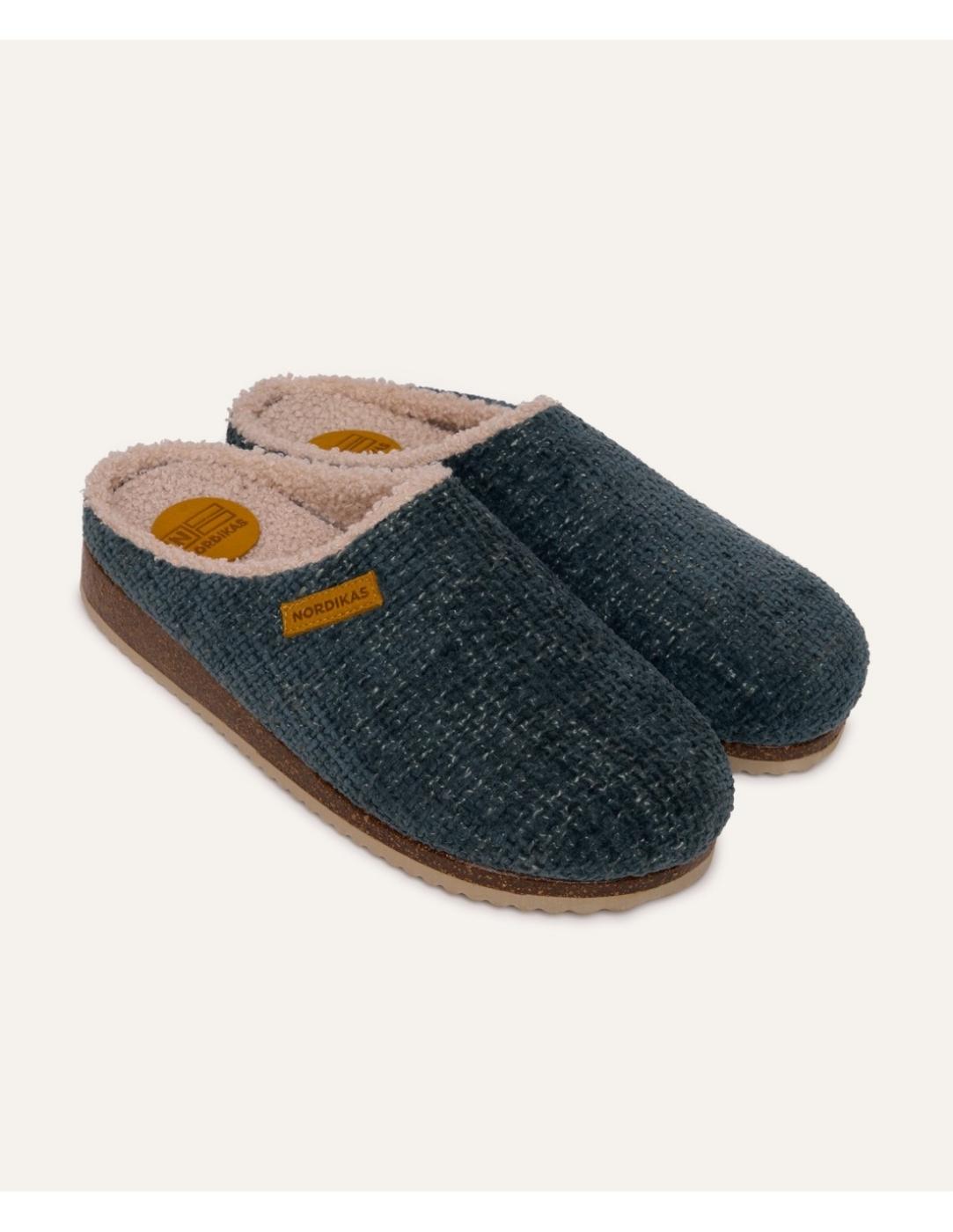 Zapatilla de casa hombre Nordikas islandia azul