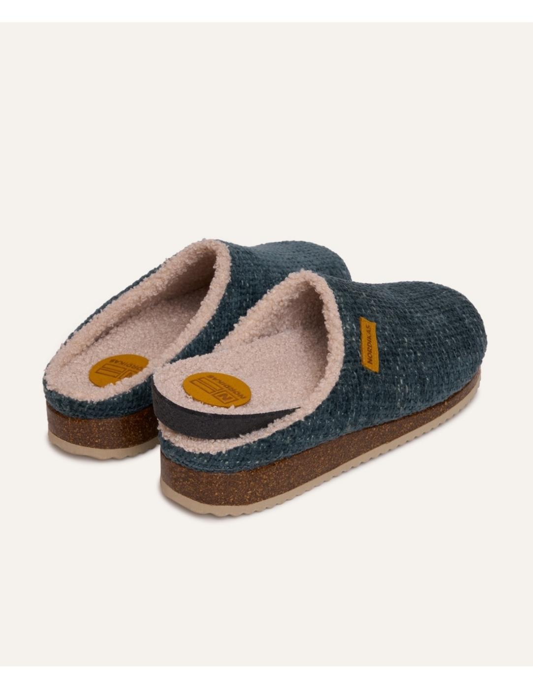 Zapatilla de casa hombre Nordikas islandia azul