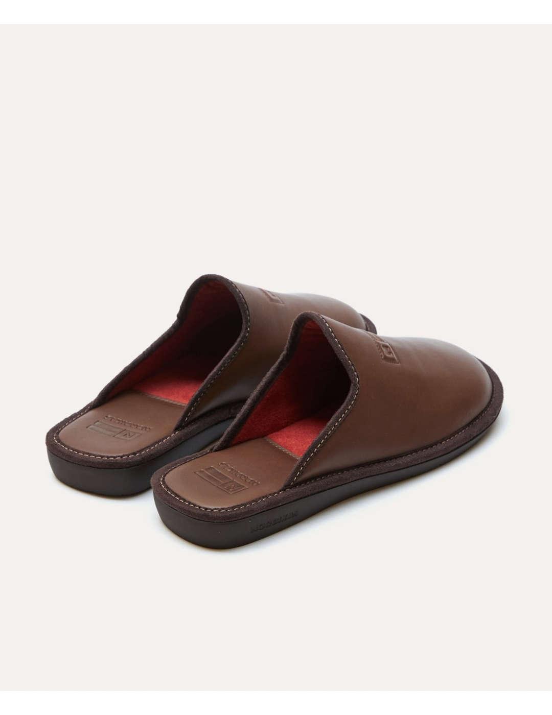 Zapatilla de casa hombre Nordikas dublin marrón