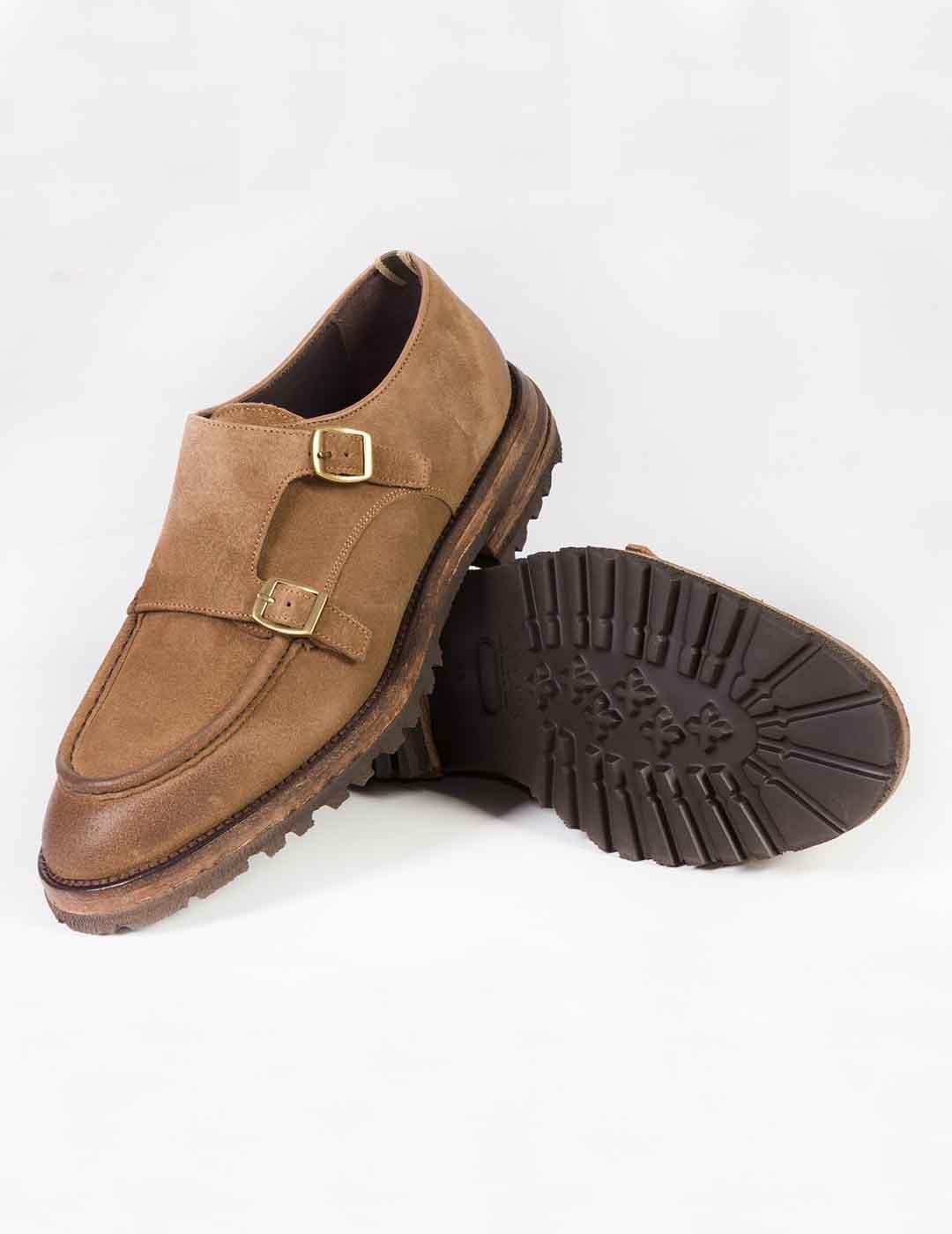 Zapato Hebillas hombre Calce taupe